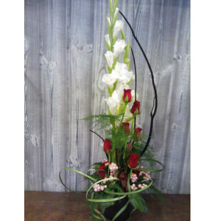 Puna - valkoinen Asetelma kuva