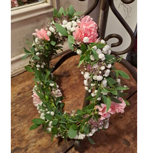 Krans slöjblomma, nejlika och stjärnflocka image