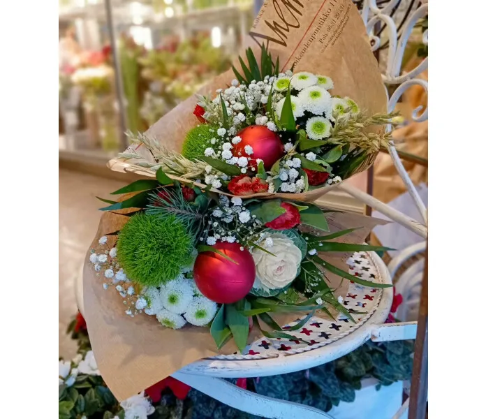 Muhkea jouluinen viikkokimppu  kuva