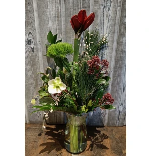 Juligt amaryllisbukett image