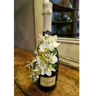 Flaskdekoration vit image