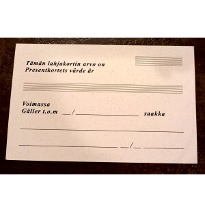 Lahjakortti  kuva